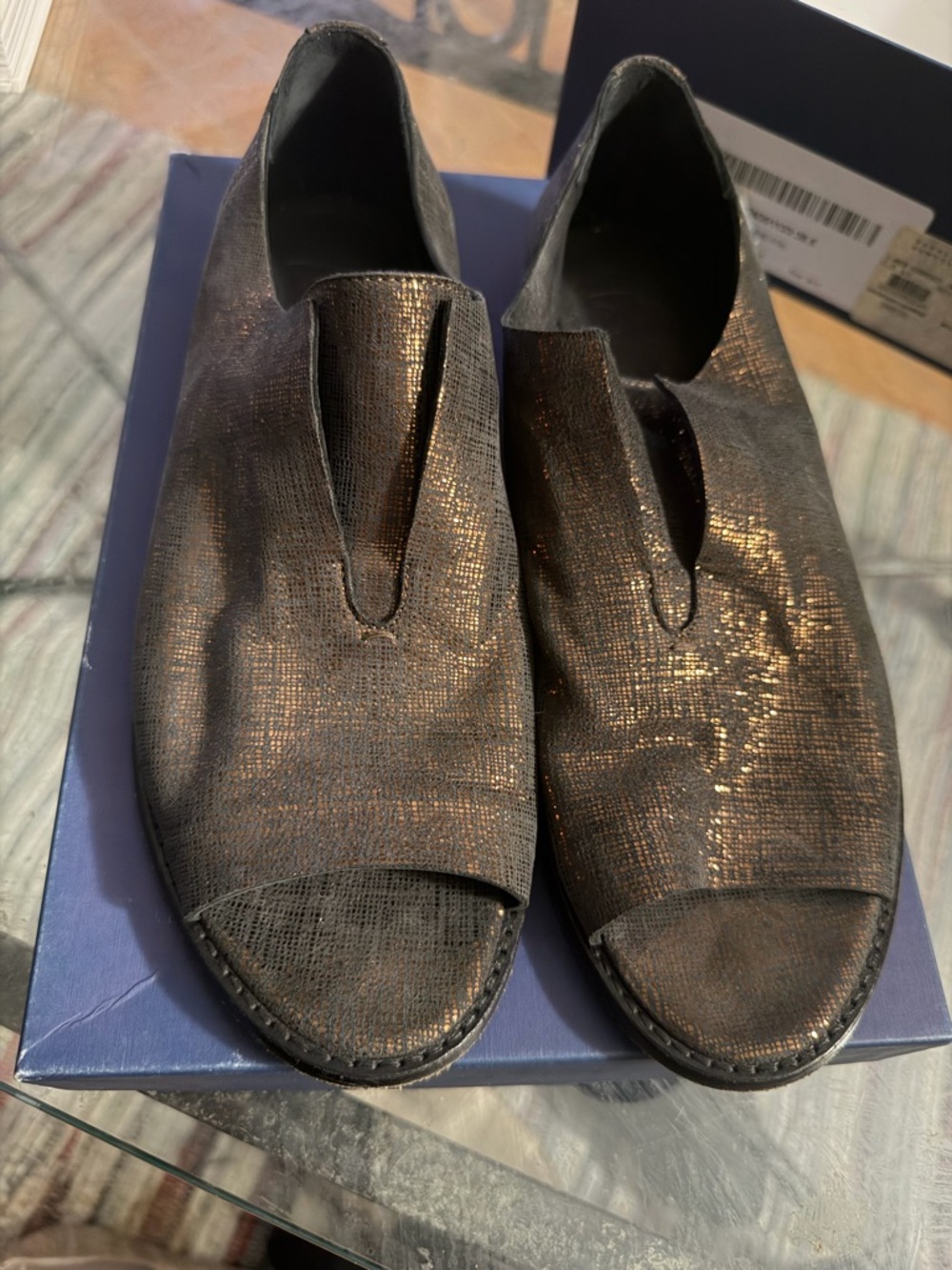 Vero Cuoio Bronze Sandals Size 38 1/2
